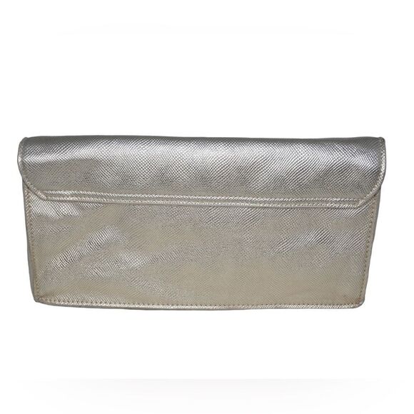 Victoria's Secret Metallic Gold Envelope Style Clutch - Picture 6 of 10